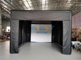 Inflatable golf enclosure studio tent