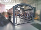 Temporary restaurant inflatable transparent luxury tent