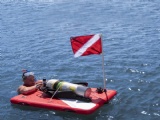 Floating Pool Inflatable Dive Platform