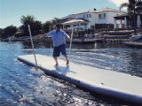 Inflatable U Pontoon Boat Floating Dock Platform