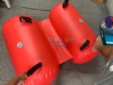 Pipe buoy inflatable cable floater