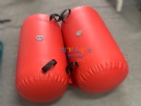 Pipe buoy inflatable cable floater