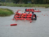 Inflatable Train Swimming Obstacle Challenge