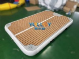 Teak air platform dock for water leisure