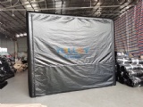Waterproof inflatable golf simulator tent