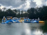 Floating water park for beach lake fun solution