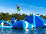 Floating lake water park glayground