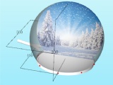 Inflatable Snow Globes Photo Booth For Christmas