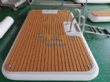 Floating platform for yacht partner to clear lounger leisure