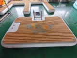 Floating platform for yacht partner to clear lounger leisure