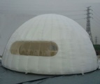 White mobile inflatable outdoor party dome tent