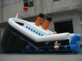 Titanic inflatable warship slides