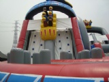 roller coaster Wild one inflatable slide with obstacles