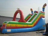 Cowboy western adventure commercial inflatable slide