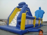 batman inflatable slide with obstacles course combo