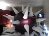 3ft diamater inflatable spiked lighting spheres