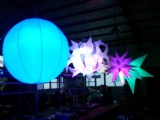 mobile inflatable spheres ball decoration lighting