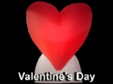 valentines day inflatable heart decoration light