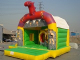 red dragon inflatable bouncy house for backyard party