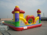 Heart shape inflatable party bouncy castle house