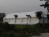 Airtight inflatable white tent
