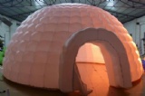 Inflatable lighting igloo dome