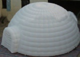 Inflatable lighting igloo dome