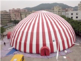 size: 20m diameter
color: white and red
material: PVC tarps