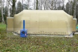 cold resistant inflatable air tight tent work in cold weather