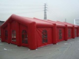 Red inflatable marquee party tent
