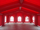 Red inflatable marquee party tent