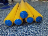 Size: 3m long&0.22m diameter
Color: Yellow or customized
Material: 0.9mm PVC tarpaulin
Weight: About 3kgs for 1 pcs