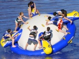 Size:4.2m diameter*1.68mH 
Color: White and blue
Material: 0.9mm pvc tarps
Certificiaton: CE ROHS EN71