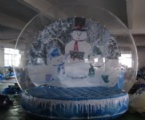 life size christmas snow globesn