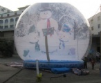 life size christmas snow globesn
