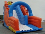 backyard inflatable slides for children