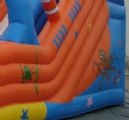 backyard inflatable slides for children