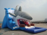 big shark Attack inflatable Slides