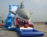 big shark Attack inflatable Slides