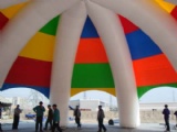 Inflatable spider exhibition dome tent for advertising