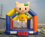 Inflatable bouncer house hello kitty moonwalks