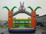 Inflatable bouncer bugs bunny like carrot moonwalks