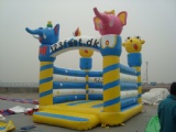 Inflatable bouncer elephant moonwalks jump house