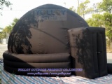 Inflated blow up portable planetarium dome tent