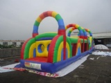 inflatable obstacle course tunnel circle