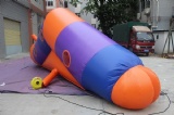 cute inflatable caterpillar worm tunnel for kids