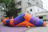 cute inflatable caterpillar worm tunnel for kids