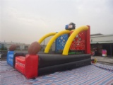 inflatable football shootout interactive game