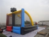 inflatable football shootout interactive game