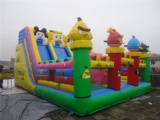 Lovely Mickey inflatable jumping castle with slide